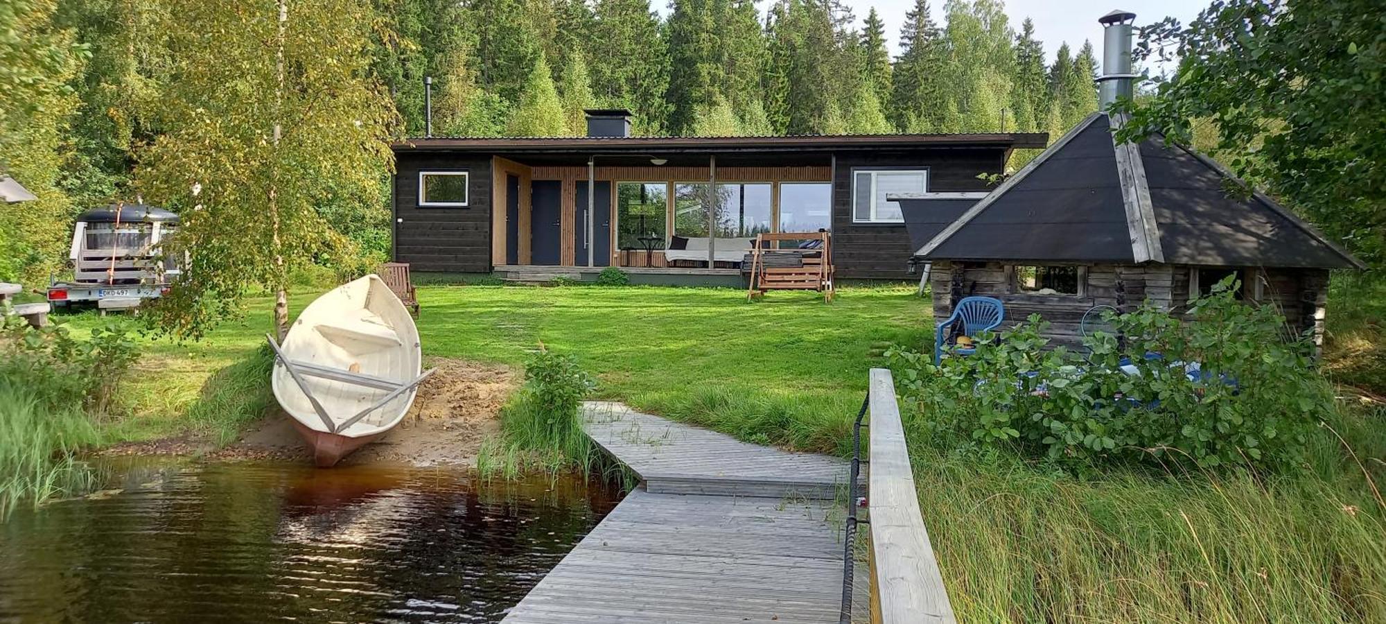 Private Lakeside Holiday Property In Nature Канкаанпяа Экстерьер фото